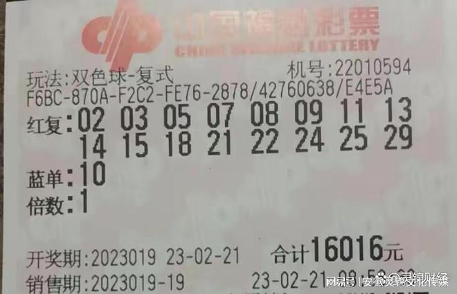 2019年双色球第6期，梦想与幸运的碰撞